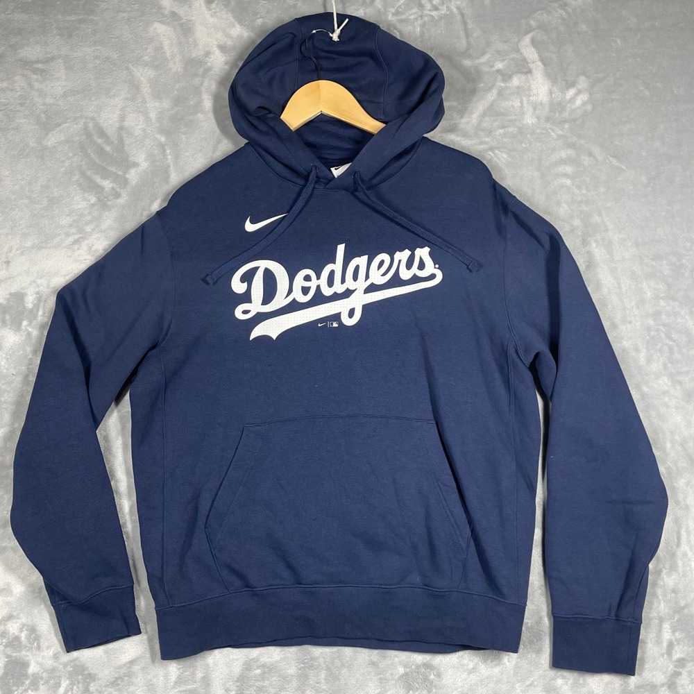 Nike Mens Los Angeles Dodgers Shohei Ohtani 17 Hoodie Navy Blue Medium Pullover